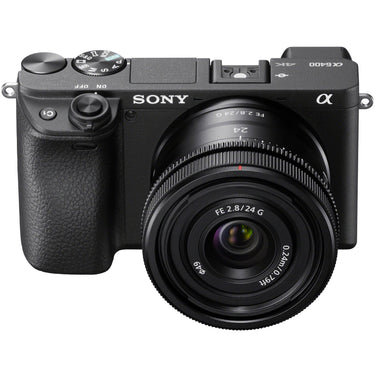 Sony a6400 Mirrorless 4K APS-C Camera Body + 24mm F2.8 G Lens SEL24F28G Kit Bundle