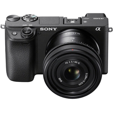 Sony a6400 Mirrorless 4K APS-C Camera Body + 40mm F2.5 G Lens SEL40F25G Kit Bundle