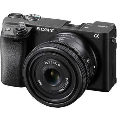 Sony a6400 Mirrorless 4K APS-C Camera Body + 40mm F2.5 G Lens SEL40F25G Kit Bundle