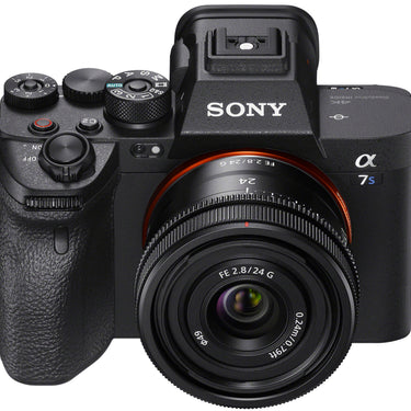 Sony a7S III Mirrorless Full Frame Camera Body +24mm F2.8 G Lens SEL24F28G Kit Bundle