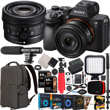 Sony a7S III Mirrorless Full Frame Camera Body +50mm F2.5 G Lens SEL50F25G Kit Bundle