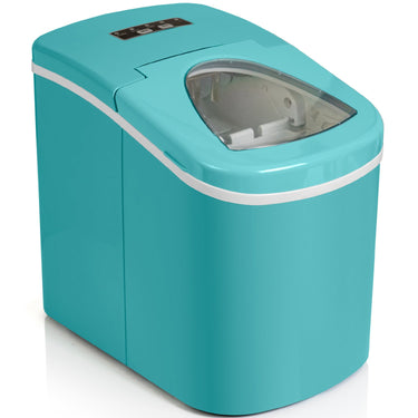General Brand Turquoise Compact Electric Ice Maker | (IMTQA) | Top Load | 26 Lbs Per Day