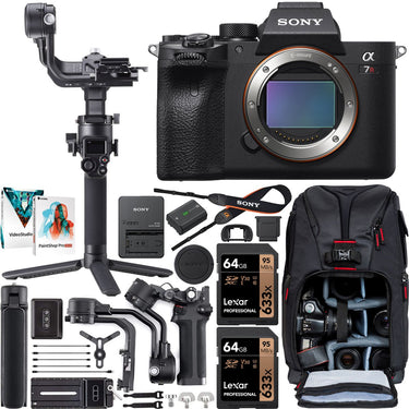Sony a7R IV Full Frame Mirrorless Camera Body ILCE7RM4A/B + DJI RSC 2 Gimbal Kit