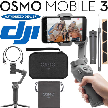 DJI Osmo Mobile 3 Combo Gimbal Stabilizer for Smartphones, -00000040.01 Certified