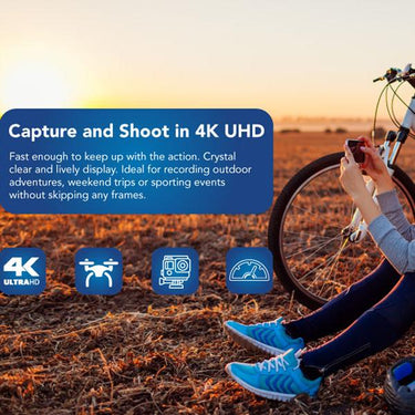 Hyundai 64GB Micro SD Card (MicroSDXC) UHS-I Memory Card with Adapter - SDC64GU3