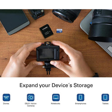 Hyundai 64GB Micro SD Card (MicroSDXC) UHS-I Memory Card with Adapter - SDC64GU3