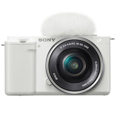 Sony Alpha ZV-E10 Interchangeable Lens Mirrorless Vlog Camera w/ 16-50mm Lens (White)