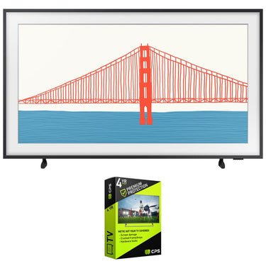 Samsung QN65LS03AA 65 Inch The Frame QLED 4K Smart TV (2021) + Premium Warranty Bundle