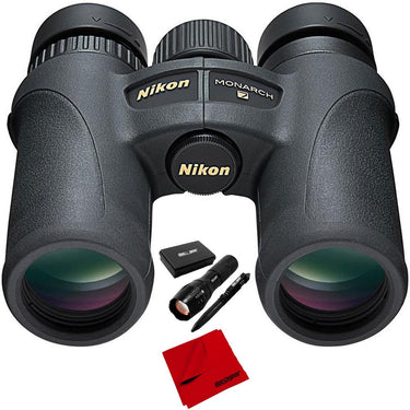 Nikon Monarch 7 Binoculars 10x42 with Deco Tactical Set and Cleaning Cloth