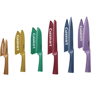 Cuisinart C55-12PMC 12Pc Knife Set w/Blade Guards +Safety Gloves +Knife Sharpener