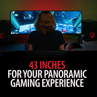 Deco Gear 43" Curved Ultrawide 3840x1200 Gaming Monitor + Mechanical Keyboard + Mouse Pad