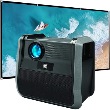 RCA RPJ060 Portable Home Theater Projector w/ Built-in Speakers + 120" Screen