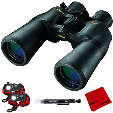 Nikon ACULON 10-22 x 50 Zoom Binoculars (A211) with Tactical Bracelet Bundle