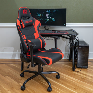 Deco Gear 47" LED Gaming Desk, Gaming Chair, Streaming Mic, RGB Mouse, Mechanical Keyboard