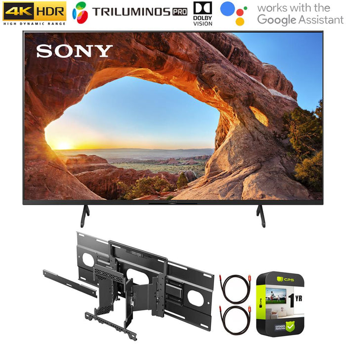 Sony KD75X85J 75" X85J 4K UHD LED Smart TV (2021) w/ Sony Wall-Mount Bundle