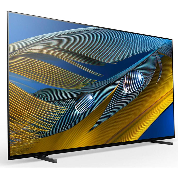 Sony 55" A80J 4K OLED Smart TV 2021 Model with Premium Warranty Bundle