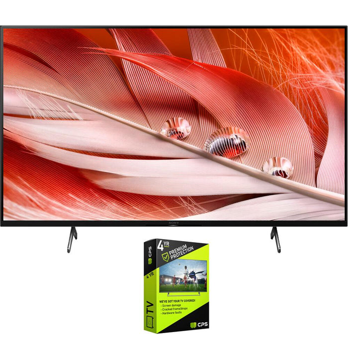 Sony 75" X90J 4K UHD Full Array LED Smart TV 2021 with Premium Warranty Bundle