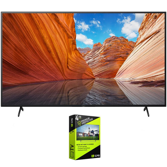 Sony 75" X80J 4K Ultra HD LED Smart TV 2021 Model with Premium Warranty Bundle