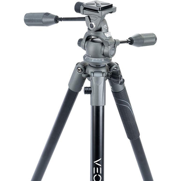 Vanguard VEO2PRO233APV Aluminum Tripod w/3-Way Pan-and-Tilt Head +Deco Accessories Bundle