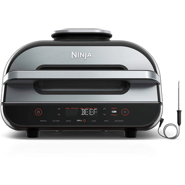 Ninja FG551 Foodi Smart XL 6-in-1 Indoor Grill w/ 4-Quart Air Fryer - Factory Renewed