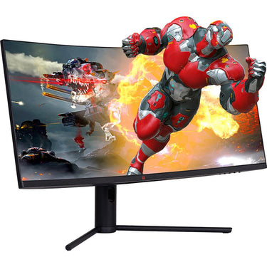 Deco Gear 34 3440x1440 21:9 Ultrawide Curved Monitor; 180Hz; HDR10 - Open Box
