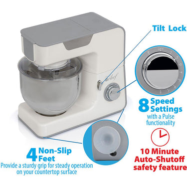 Deco Chef 5.5 QT Kitchen Stand Mixer, 550W 8-Speed Motor Open Box