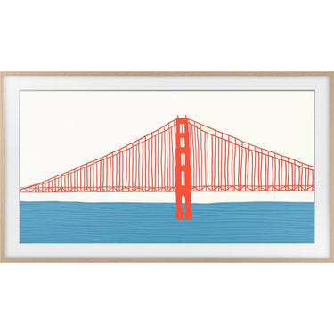 Samsung 85" The Frame Customizable Bezel - Modern Teak (VG-SCFA85TKBZA)