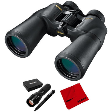Nikon 8249 ACULON 12X50 Binoculars (A211) w/ Deco Tactical Accessories Bundle