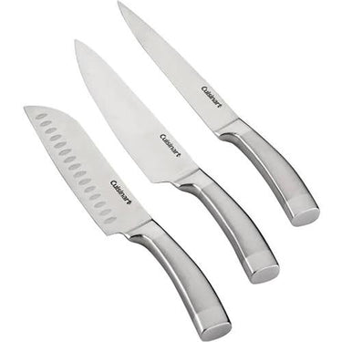 Cuisinart Normandy 19 Pcs Cutlery Block Set Stainless Steel 2-Pack + Knife Sharpener Pack
