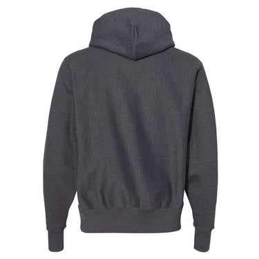 Champion Reverse Weave Hooded Sweatshirt, Men's M, Charcoal Heather