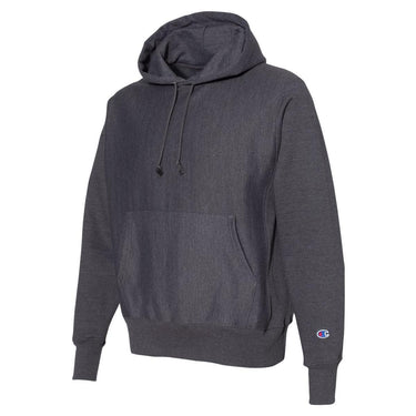 Champion Reverse Weave Hooded Sweatshirt, Men's M, Charcoal Heather