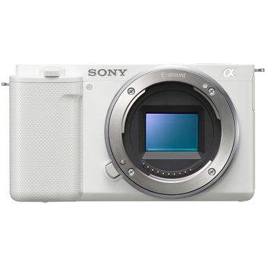 Sony ZV-E10 Mirrorless Alpha APS-C Vlog Camera Body + 35mm F1.8 Lens White Bundle