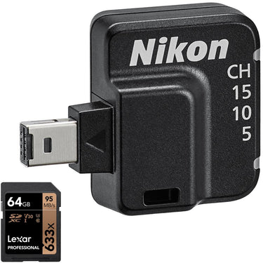 Nikon WR-R11b Wireless Remote Controller for Nikon Cameras w/ 64GB Memory Card