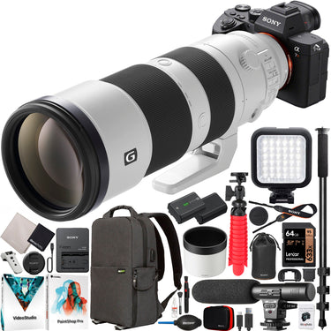 Sony a7R IV Mirrorless Full Frame Camera + 200-600mm G OSS Lens SEL200600G Kit Bundle
