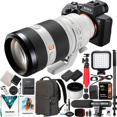Sony a7R IV Mirrorless Full Frame Camera + 100-400mm GM Lens SEL100400GM Kit Bundle