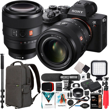 Sony a7R IV Mirrorless Full Frame Camera + 50mm F1.2 GM Lens SEL50F12GM Kit Bundle