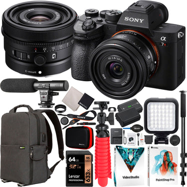 Sony a7R IV Mirrorless Full Frame Camera + 24mm F2.8 G FE Lens SEL24F28G Kit Bundle