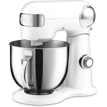 Cuisinart 5.5-Quart Stand Mixer White Linen with Oven Mitt and Extended Warranty