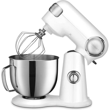 Cuisinart 5.5-Quart Stand Mixer White Linen with Oven Mitt and Extended Warranty