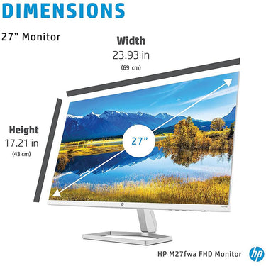 Hewlett Packard M27fwa 27" Full HD 1080p 16:9 75Hz FreeSync HDMI VGA IPS Monitor