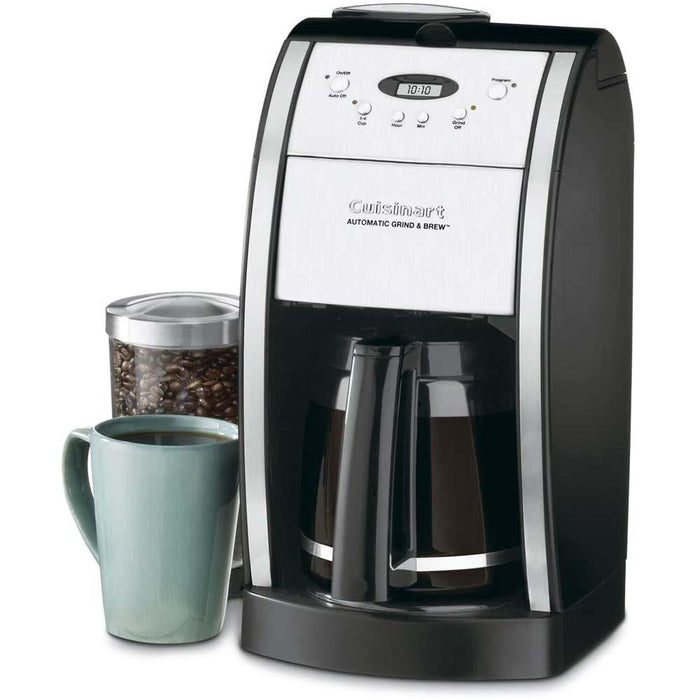 Cuisinart 12-Cup Automatic Grind and Brew Coffeemaker and Grinder (Black)