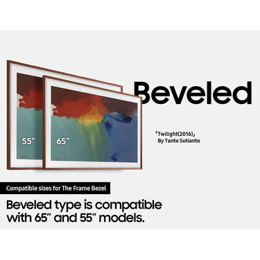 Samsung 65" The Frame Customizable Bezel - Beveled Brick Red - VG-SCFA65TRCZA