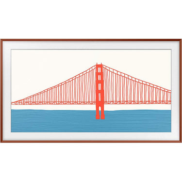 Samsung 65" The Frame Customizable Bezel - Beveled Brick Red - VG-SCFA65TRCZA