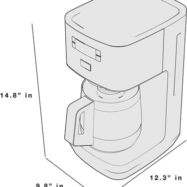 GE Drip Coffee Maker with Glass Carafe - G7CDAASSPSS Certified Refurbished