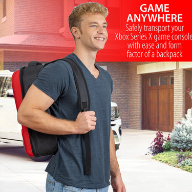 Deco Gear Xbox Series X Travel and Safe Storage Backpack for Console, Accessories, & more