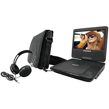 Sylvania 7" Portable DVD Player Travel Bundle - Black (SDVD7060-Combo-Black)