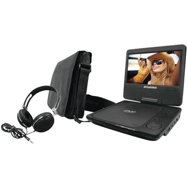 Sylvania 7" Portable DVD Player Travel Bundle - Black (SDVD7060-Combo-Black)