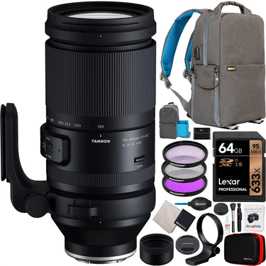Tamron 150-500mm F/5-6.7 Di III VC VXD Zoom Lens for Sony E-Mount Full-Frame Bundle
