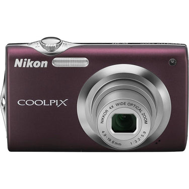 Nikon COOLPIX S3000 Digital Camera (Plum) - Open Box