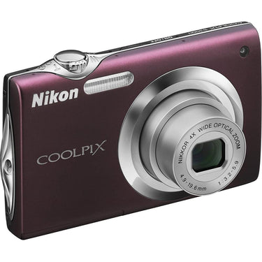 Nikon COOLPIX S3000 Digital Camera (Plum) - Open Box